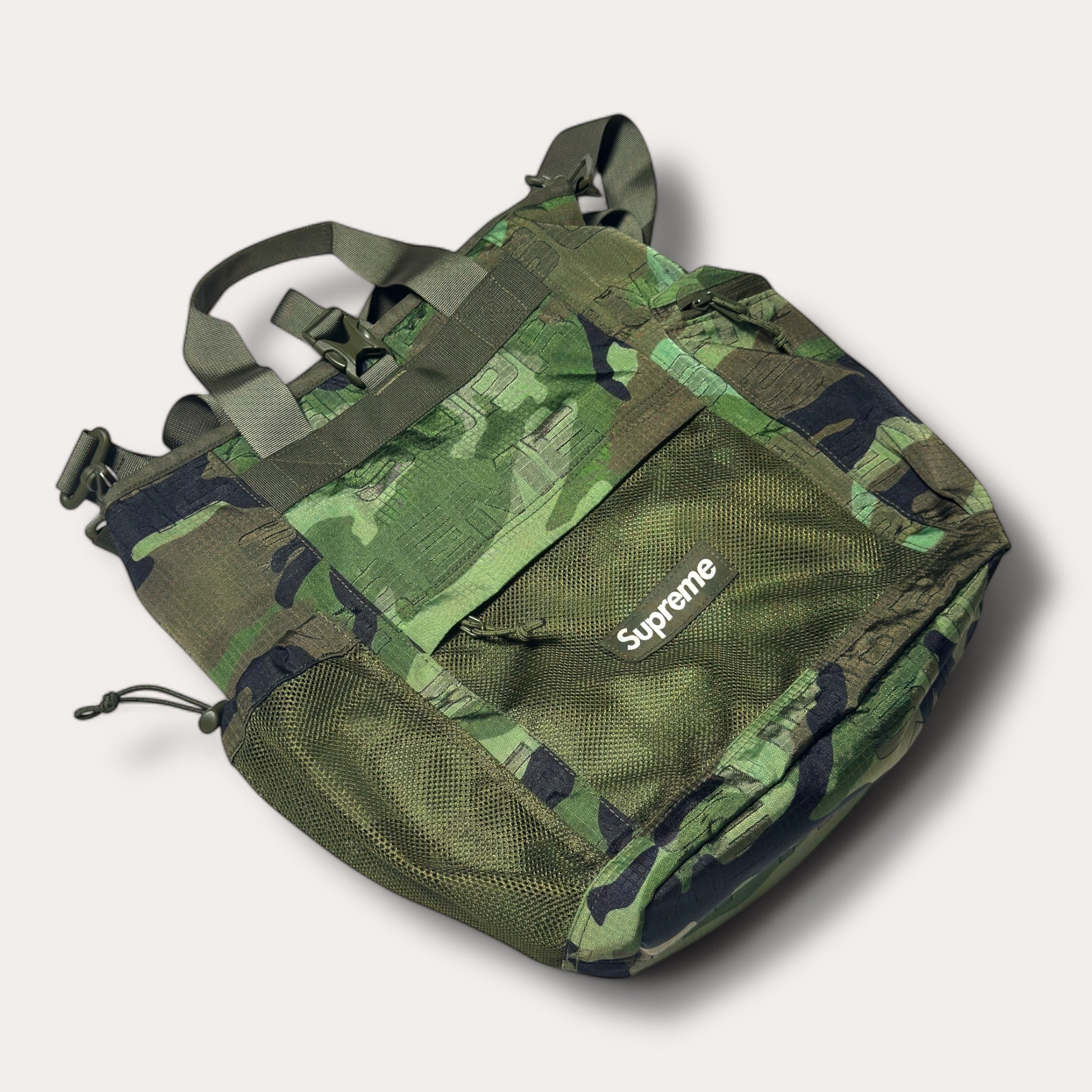 Military Green Camo Supreme Tote Bag