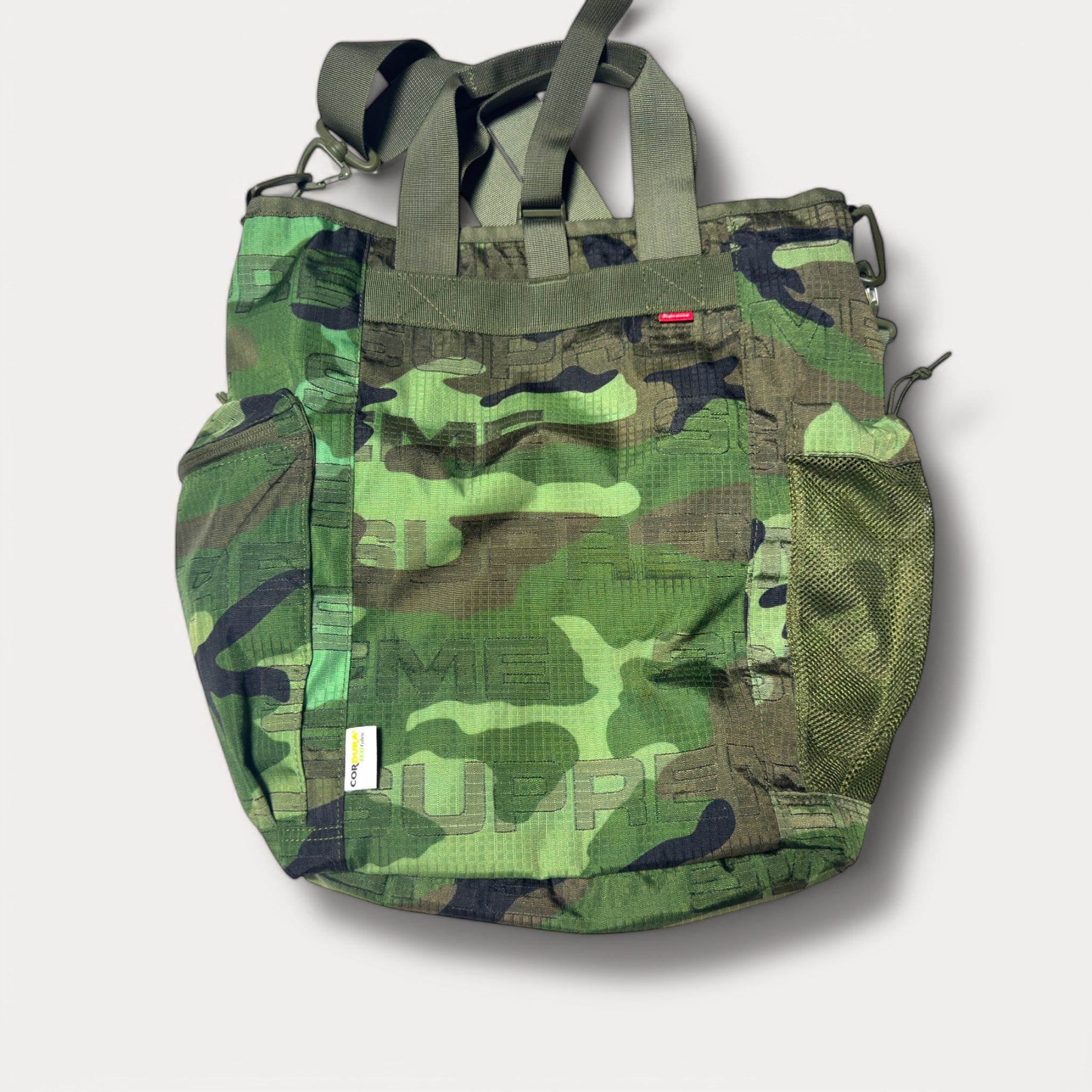 Military Green Camo Supreme Tote Bag