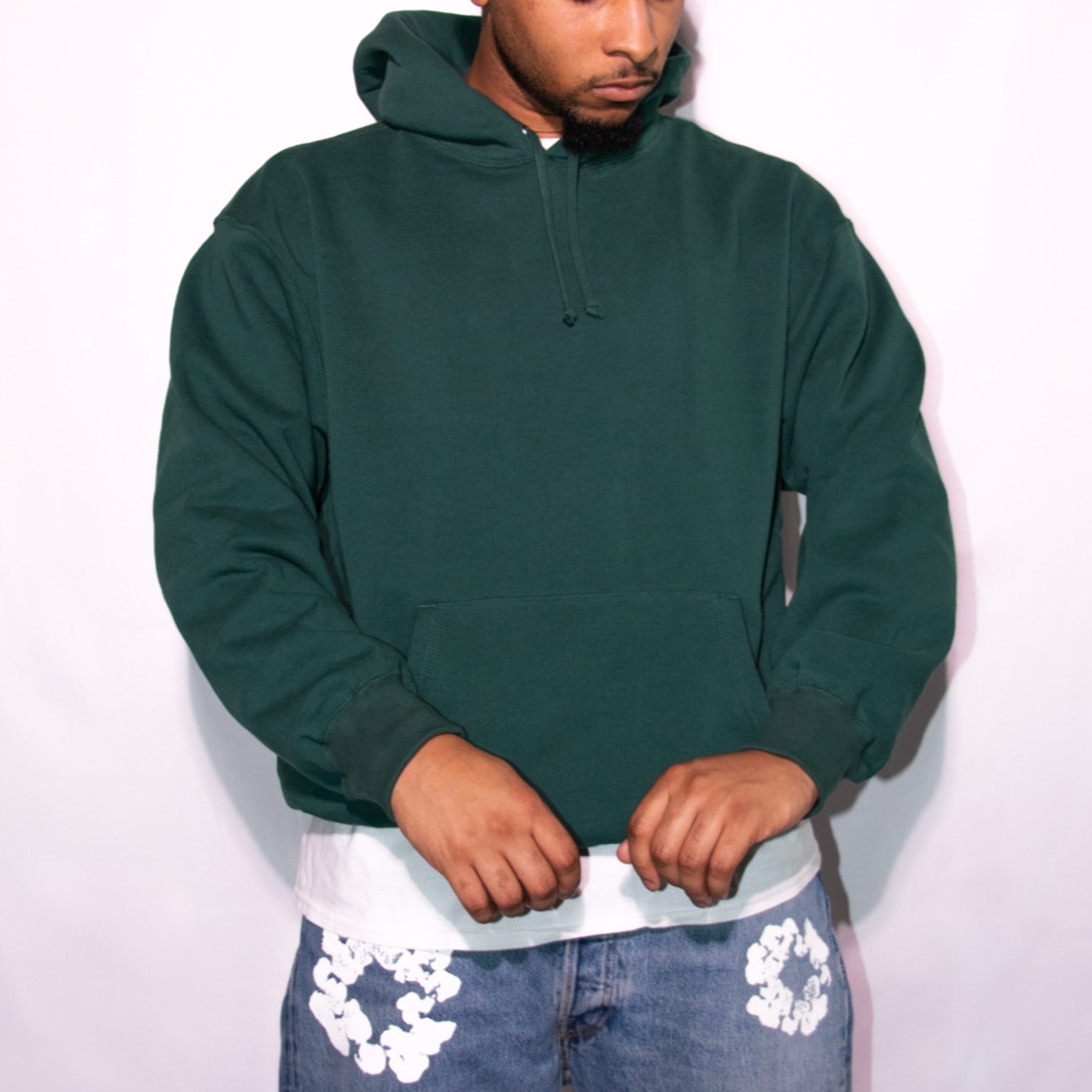 Supreme Satin Applique Hooded Sweatshirt