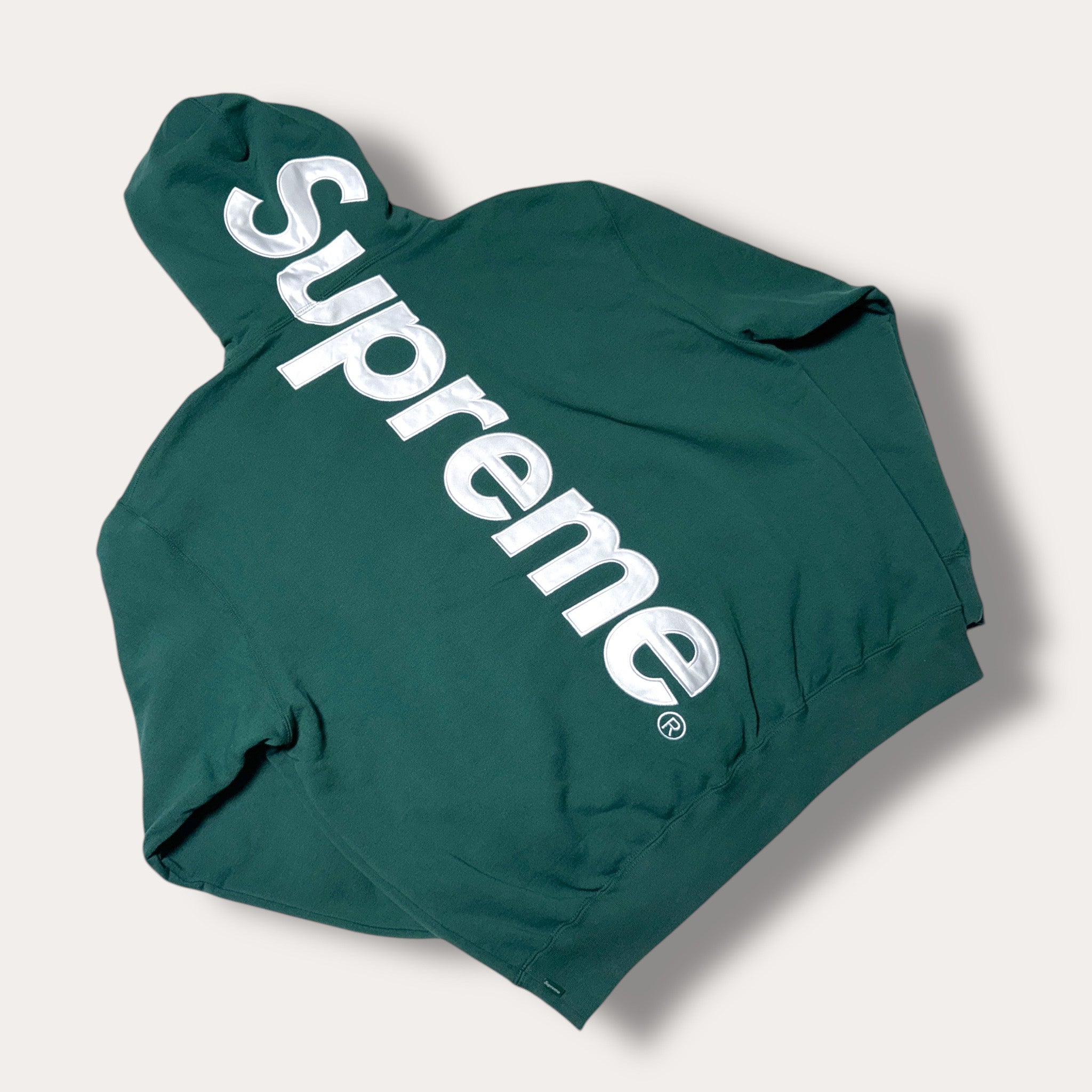 Supreme Satin Applique Hooded Sweatshirt